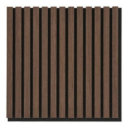 Panel ścienny 3D akustyczny House Nordic Acoustic orzech do salonu 52x52 cm