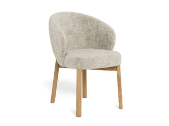 Krzesło Darlene beżowe tapicerowane skandynskie do jadalni Actona