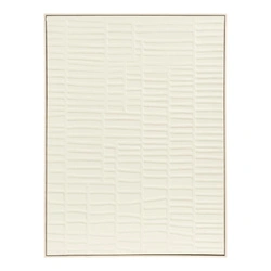 Dekoracja ścienna Ena House Nordic beżowa relief 60x80 cm do salonu