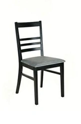 FAMEG A-2107/1 krzesło tapicerowane do jadalni drewniane czarne