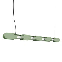 Lampa wisząca LED CHAIN 158 szałwiowa nowoczesna nad stół