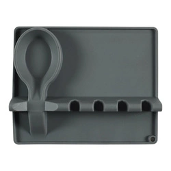 Uchwyt na przybory kuchenne silikonowy    szary