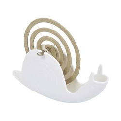 Uchwyt spirali na komary Snail biały