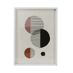 Obraz dekoracyjny Art-deco Intesi biały 60x45 cm nowoczesny do salonu lub sypialni