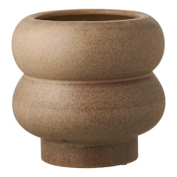 House Nordic doniczka ceramiczna brązowa boho do salonu 19 cm