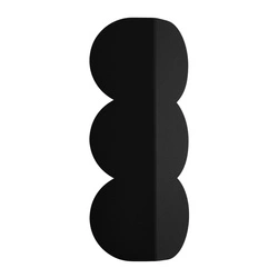 Kinkiet ścienny BISCUIT czarny nowoczesny metalowy do salonu