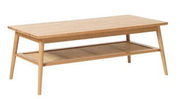 Stolik kawowy Barrali 60x120 dębowy prostokątny skandynawski do salonu