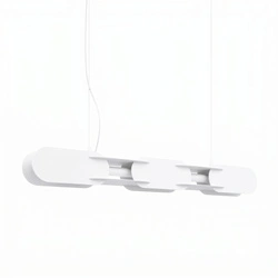 Lampa wisząca CHAIN 91 biała LED do salonu nad stół nowoczesna