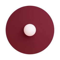 Kinkiet ścienny AKE 50 burgund nowoczesny do salonu i sypialni