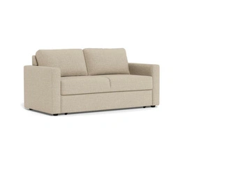 Sofa z funkcją spania Fleury beżowa dwuosobowa do salonu Actona