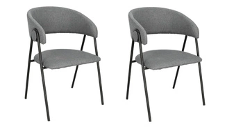 Zestaw 2 krzeseł Larisa szare