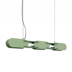 Lampa wisząca LED CHAIN 91 szałwiowa nowoczesna nad stół
