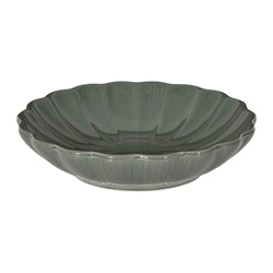 Talerz głęboki Calista 20 cm szary ceramiczny do zupy i obiadu