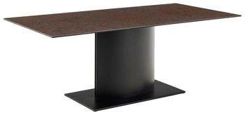 Stół do jadalni Marbella 200x100 nowoczesny ceramiczny brązowy