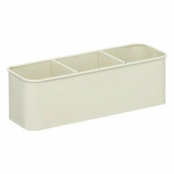 Organizer na biurko Deskolor szary metalowy