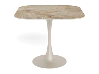 Stół Malta Actona kwadratowy do jadalni nowoczesny ceramika brązowa 90x90