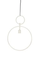 Lampa wisząca Dorina biała metalowa nowoczesna do salonu i jadalni Light&Living