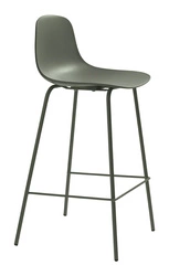 Hoker Whitby oliwkowy z oparciem nowoczesny do kuchni i wyspy 67 cm UNIQUE