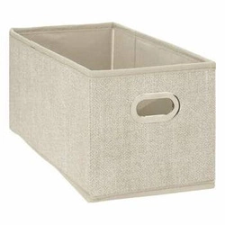 Pudełko materiałowe do regału 15x31cm beżowe z uchwytem 5five Simply Smart