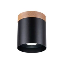 Plafon sufitowy RIF czarny nowoczesny LED do salonu i sypialni SOLLUX LIGHTING