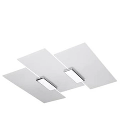 Plafon sufitowy biały FABIANO nowoczesny szklany do salonu i sypialni Sollux 42 cm