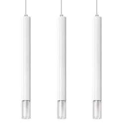 Lampa wisząca Wezyr 3 biała nowoczesna potrójna do salonu, jadalni lub nad wyspę