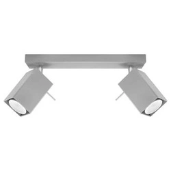 Plafon sufitowy MERIDA 2 szary nowoczesny metalowy do salonu kuchni jadalni Sollux