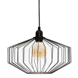 Lampa wisząca Azur czarna nowoczesna metalowa regulowana do salonu i jadalni 30,5 cm