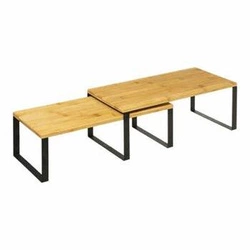 Zestaw 2 półek stojących Blackwood na blat do kuchni i salonu drewniane loftowe 5five