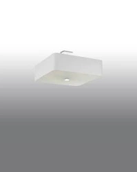 Plafon kwadratowy biały Lokko 45 cm nowoczesny do salonu, kuchni lub sypialni