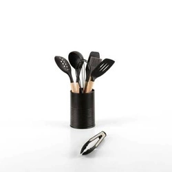 Zestaw przyborów kuchennych 7szt czarny