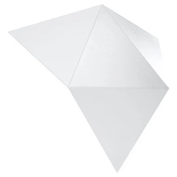 Kinkiet ścienny Solido biały nowoczesny metalowy do salonu i sypialni dekoracyjny 25 cm