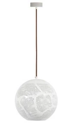 Lampa wisząca Bene 25 kula w 1x60W E27 ażurowy biały