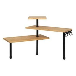 Półka narożna bambusowa 3-poziomowa do kuchni stojąca loftowa 5five simply smart