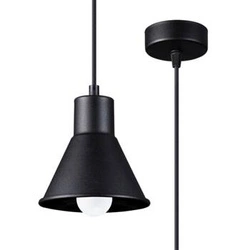 Lampa wisząca TALEJA czarna nowoczesna metalowa do salonu kuchni lub nad wyspę
