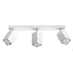 Plafon sufitowy MERIDA 3 biały nowoczesny metalowy do salonu, kuchni lub sypialni