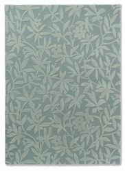 Dywan wełniany Cleavers zielony 170x240 dywan do salonu nowoczesny florystyczny ręcznie tkany