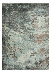 Dywan nowoczesny Sintra Teal Peach 160x230 z wiskozy do salonu i sypialni Carpet Decor