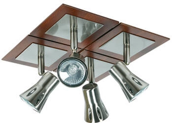 Plafon sufitowy Modeno chrom nowoczesny 4xGU10 regulowany do salonu i jadalni CANDELLUX