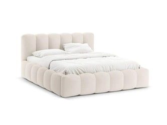 Łóżko Lupine Light Beige Structured  Fabric 180x200