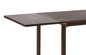 Dodatkowy blat Arun espresso 95x50 cm wkładka do stołu z forniru dębowego