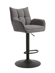Hoker Merys nowoczesny tapicerowany obrotowy z podłokietnikami do kuchni grafitowy