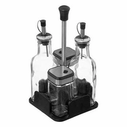 5five simply smart zestaw na przyprawy szklany z butelką na oliwę i ocet nowoczesny