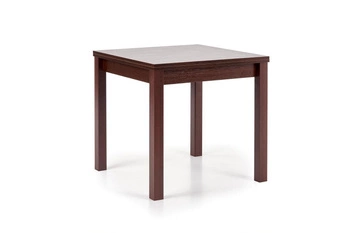 Stół rozkładany do jadalni Nalma Intesi 80–160x80 cm nowoczesny ciemny orzech kwadratowy