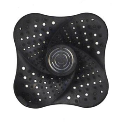 Intesi silikonowe sitko do zlewu i umywalki czarne nowoczesne 13,3 cm do kuchni i łazienki