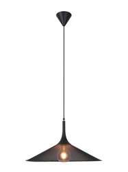 Lampa wisząca Kiruna L czarna metalowa nowoczesna nad stół do jadalni lub salonu 50 cm