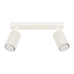 Plafon sufitowy KARBON 2 beżowy minimalistyczny glamour do salonu i sypialni z ruchomym kloszem