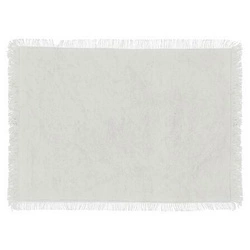 Biała prostokątna podkładka pod talerz Maha 45x30 cm boho do kuchni i jadalni