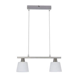 Nowoczesna lampa wisząca Hybryda 2-punktowa do salonu i jadalni chrom CANDELLUX