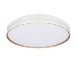 Plafon sufitowy LED Montana 40 cm biały złoty nowoczesny okrągły do salonu i sypialni